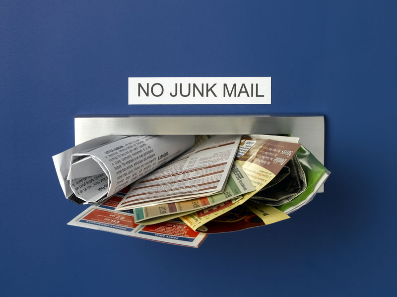 Junk Mail in Letterbox
